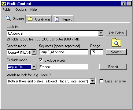 Find In Context Screenshot